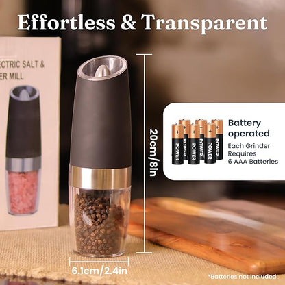 Automatic Electric Salt & Pepper Grinder with LED Light