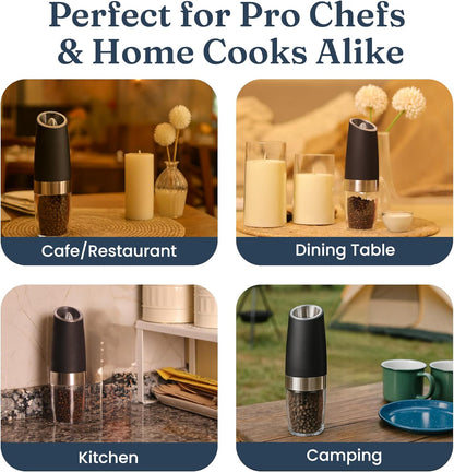 Automatic Electric Salt & Pepper Grinder with LED Light