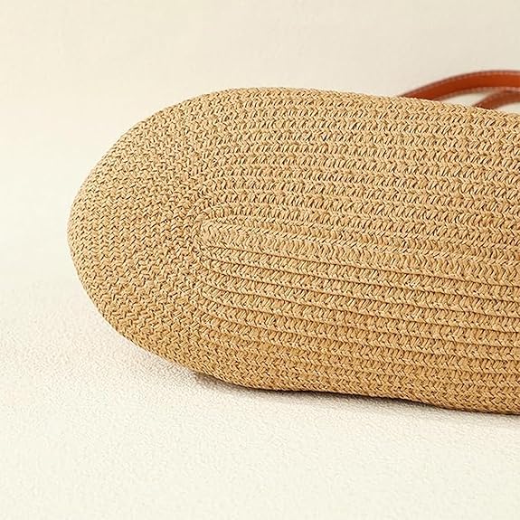 Handmade Woven Straw Tote Bag – Waterproof Boho Purse